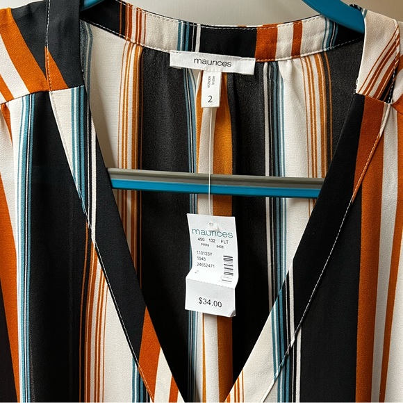 Maurice’s Striped Blouse - Picture 3 of 3